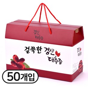 대원건강푸드 걸쭉한 전통 경산 대추즙 과육듬뿍 진한 대추즙, 100ml, 50개, 50포