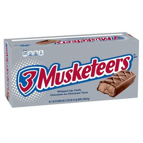 3머스킷티어 초콜릿 36입 53g 3 Musketees Chocolate 1.9oz