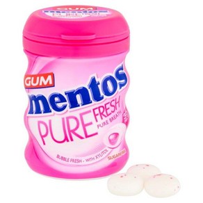 Mentos Pue Fesh Bubblefesh 멘토스 퓨어 프레쉬 버블프레쉬 70g 4개