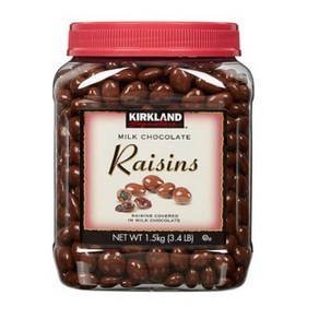 (미국배송) 커클랜드 밀크 초코 건포도 1.5kg Kirkland Signature Raisins Milk Chocolate