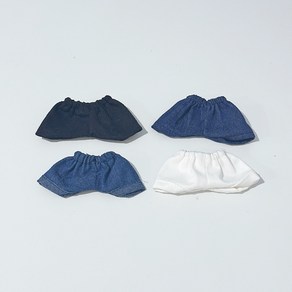 [인형옷] 청바지 시리즈 4종 인형데코 인형꾸미기 모루 바비 그로밋, 블랙, 1개