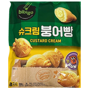 비비고 슈크림 붕어빵 미니 냉동 붕어빵, 300g, 1개