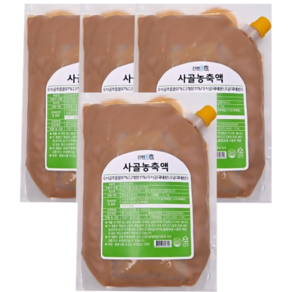 [간편한식] 국내산 사골곰탕 농축액 엑기스 4kg(1kgx4개) 240인분, 4개, 1kg