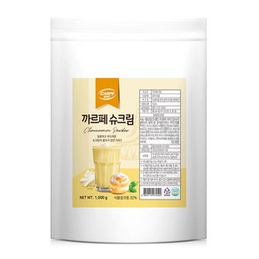 까르페 슈크림 파우더 1kg커피상인 라떼, 1개입, 1개