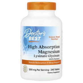 닥터스 베스트 킬레이트 고흡수성 마그네슘 미네랄100mg, 240정, 1개