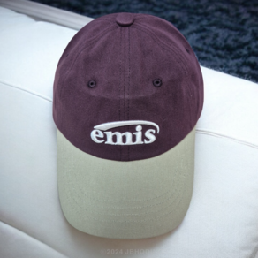 [국내매장판] NEW LOGO MIX BALL CAP-BEIGE/WINE