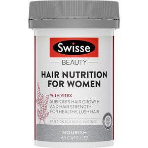 Swisse 여성 헤어 모발 두피 영양제 Vitex Agnus Hai Nutition Fo Women 60 Capsuels, 1개, 60정