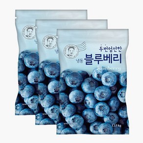 [자연원] 두번엄선한 냉동 블루베리 1.13kg x 3팩, 3개