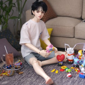 남자 구체관절인형 62.5cm 메이크업 풀세트 피규어 BJD SD Jaeii 60cm, 1개