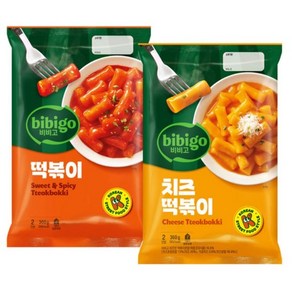 (실온보관) 비비고 떡볶이 360g 2종 (떡볶이 치즈떡볶이), 1세트, 720g