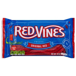 Red Vines Red Licoice Twists Oiginal Red Flavo Red Vines Red Licoice Twists 오리지널 레드 플레이버 부드럽고, 1개, 453g