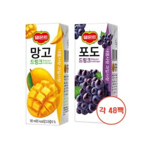 델몬트 포도 + 망고 드링크팩 각24팩