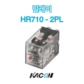 카콘 릴레이 8핀 HR710-2PL AC/DC LY2N Relay LED표시, 110VAC, 1개