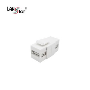 [LANsta-Plus] 랜스타 USB2.0 키스톤 커플러 [LSP-EC-USB2A], 1개