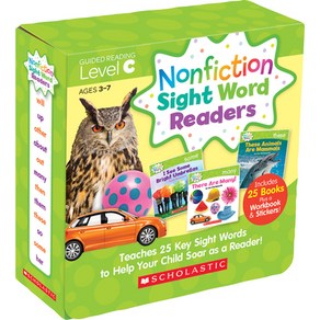 (영문도서) Nonfiction Sight Word Readers: Guided Reading Level C (Parent Pack): Teaches 25 Key Sight Wor... Paperback