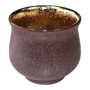 ARITA WARE 남반 내부 채색 둥근 사케잔 70g, 1개, 골드