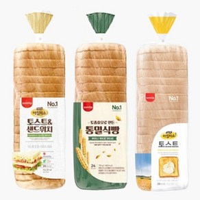 삼립 식빵 토스트 샌드위치 토종효모 통밀 3종 세트, 1개