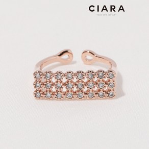 CIARA 14K Casoia 뜨레 샤이닝 스틱라인 반지(GoldPlated)