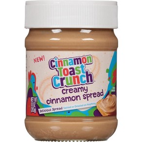 Cinnamon Toast Cunch 크리미 시나몬 스프레드 283.5g(10온스), 10 Ounce (Pack of 1), 1개