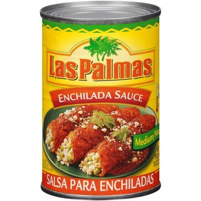 Las Palmas Red Enchilada Sauce Medium 10 Ounce 라스 팔마스 레드 엔칠라다 소스 중간 10온스, 283g, 1개