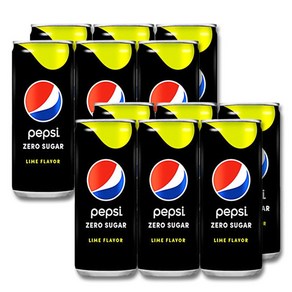 증정 [지노앤코]롯데칠성 펩시 제로 슈거 라임향 250ml 탄산 콜라 캔음료 간식 무배, 12개