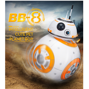 스마트장난감 스타워즈 BB8 지능형 원격제어 로봇 회전 리모콘 17CM, 1개