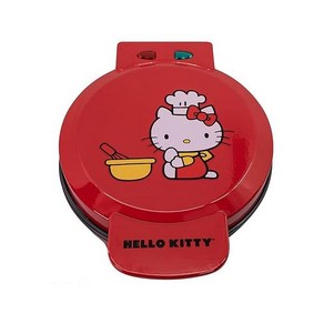 Uncanny Bands Hello Kitty Red Waffle Make - Make Hello Kitty Waffles - Kitchen Appliance