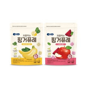 베베쿡 아동용 처음먹는 핑거퓨레, 바나나와시금치, 2개, 16g