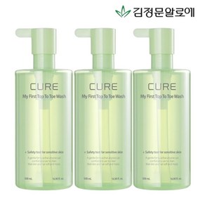 김정문알로에 [김정문알로에] 큐어 마이 퍼스트 탑투토 워시 500ml 3개