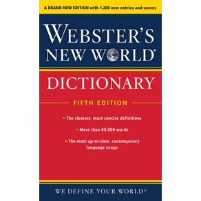 (영문도서) Webste's New Wold Dictionay Fifth Edition Mass Maket Papebound, Collins Refeence, English, 9780544785670