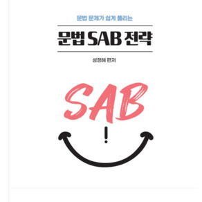 제이엔비인싸이트 성정혜 영어 문법 SAB 전략, 분철안함