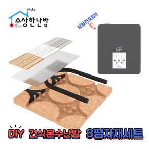 수상한난방 건식온수난방자재 3평 세트(EPP보드+호스+열전도판) 수상한보일러 1.5kw 2way 셀프시공, 1세트