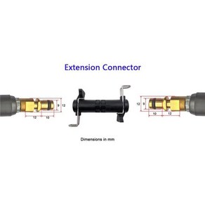 호스 연장 조인트 커넥터 어댑터 액세서리 Kache K 시리즈 고압 물 세척, 1개