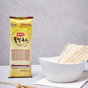 구례 우리밀 통밀국수 유기가공 국산 100% 웰빙국수 400g 20인분, 5개