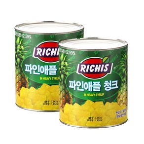 동서 리치스 파인애플 청크 3kg 2개세트, 2개