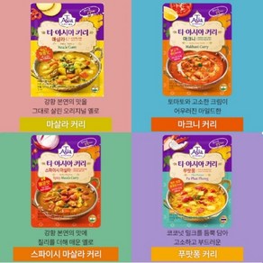 티아시아 키친 분말 조리형 커리 100g 4종 8개, 1세트, 1g