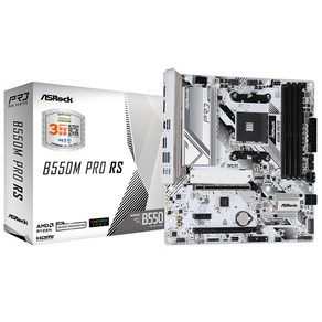 애즈락 B550M Po RS 메인보드 (AM4 DDR4 M-ATX) 에즈윈, 1개, 선택하세요