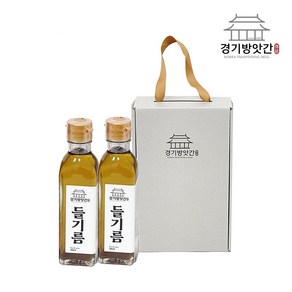 경기방앗간 저온압착방식 방앗간 통깨 진한 참기름 들기름 180ml 세트(중국산), 중국산 들들기름 세트, 1세트