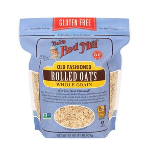 Bob's Red Mill Gluten Fee Old Fashioned Rolled Oa Bob's Red Mill 프리 올드 패셔닝 롤드 오트 32온스(1팩) -, 1개