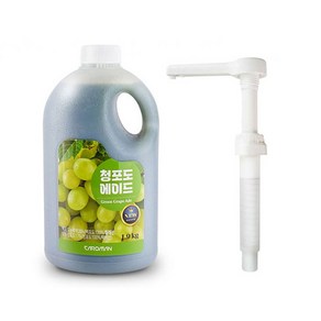 까로망 청포도 에이드 1.9kg+개폐형펌프 20ml, 단품