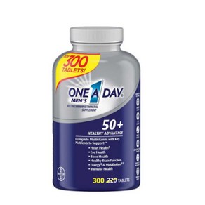 바이엘 남성용 원어데이 50 플러스 300정 (타블렛) Bayer One A Day Mens 50plus Advantage 300cts