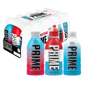 PRIME Hydation 다양한 팩 스포츠 음료 최고의 수분 공급을 위한 전해질 강화 BCAA 250mg 비타민 B 항산화 물질 저설탕 350ml(12액량 온스), PRIME Hydation 다양한 팩, 스포츠 음료,, 355ml