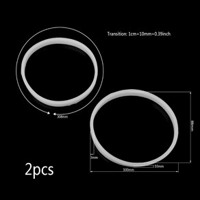 2pcs 10cm 고무 O 믹서기 주스를위한 씰 반지 부품 모양