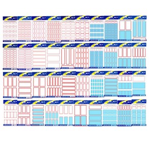 보호 필름 견출지 종이 이름표 이름 스티커 라벨지, 2. 보호 견출지(투명필름), 28) 10-401 (7매)