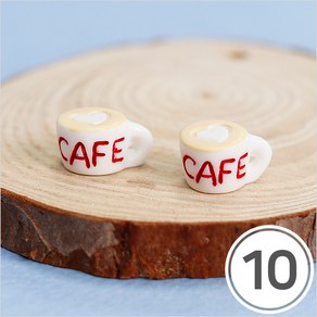 미니어처 미니 CAFE 커피잔 16x10mm (10개입)