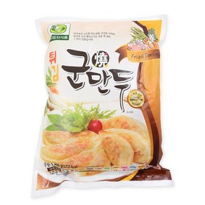 (주)푸드마을 만두 튀김군만두 1400g 철판만두, 1개, 1.4kg