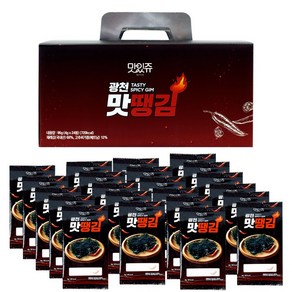 광천파도김 매운김 광천맛땡김 도시락 22봉, 22개, 4g