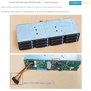 NAS 시놀로지 SYNOLOGY 하드디스크 나스 핫 스왑 가능 SAS 시리즈 섀시 드라이브 케이지 12 베이 35 인치 6Gb 스토리지 블랙 Qunhui CDN, 02 Style B