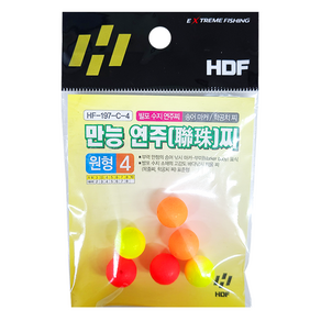 HDF 해동 만능 연주찌 원형 송어 학공치 찌, 4, 1개