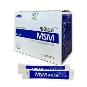 [대한뉴팜] 엠에스엠 MSM 2g 60포 분말 건강기능식품, 120g, 1박스